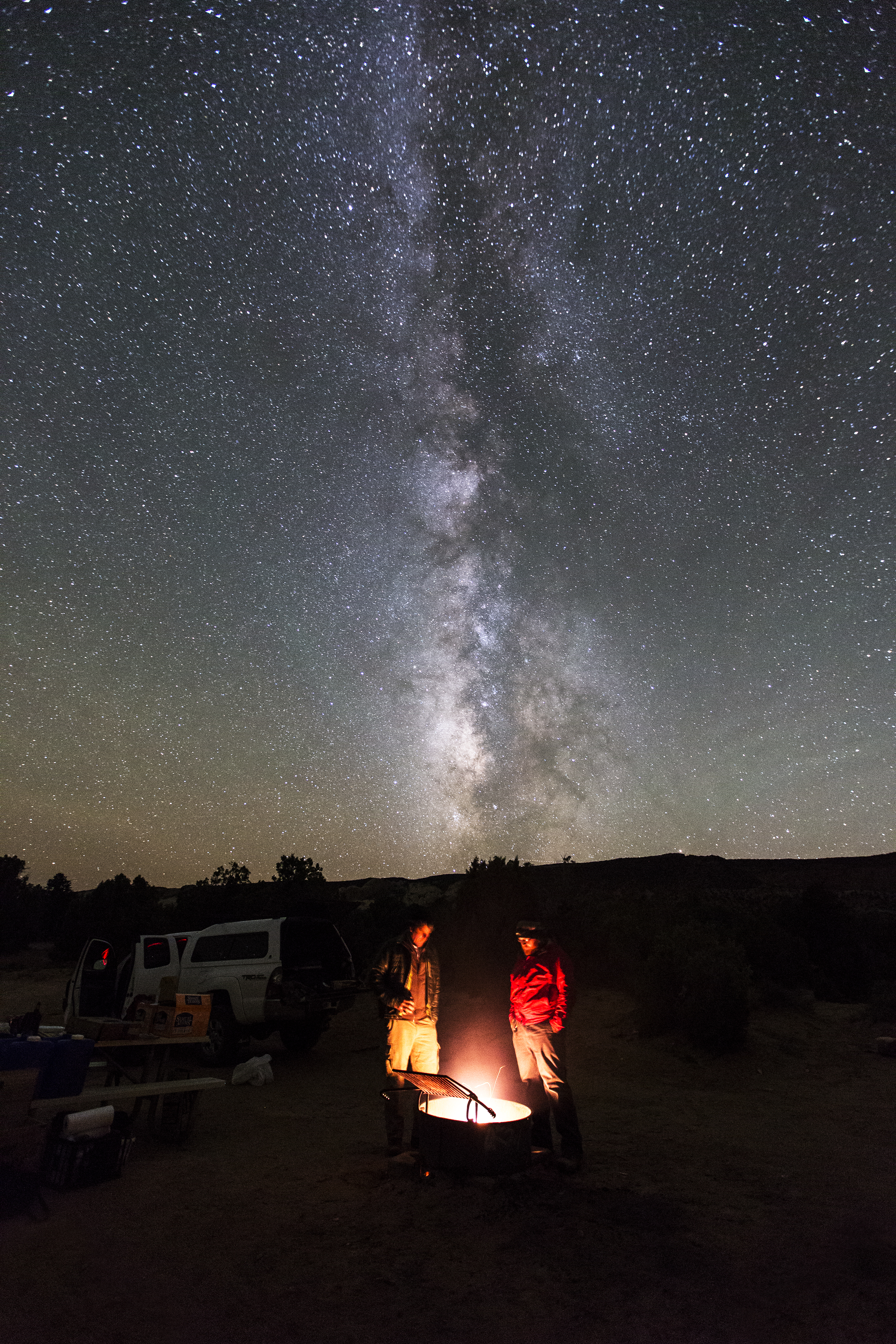 Camping under the stars in Capitol Reef